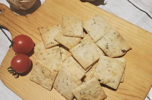 Artisanal Sourdough Herb Crackers